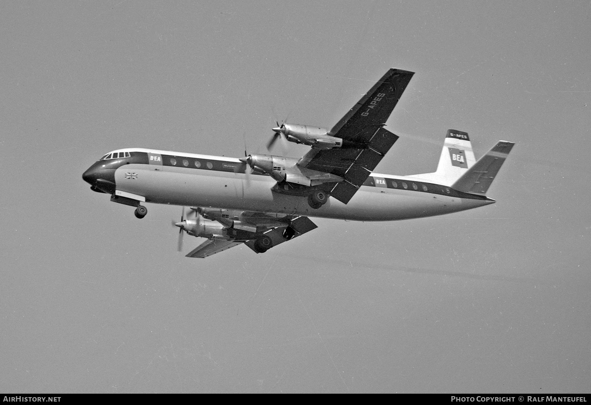 Aircraft Photo of G-APES | Vickers Vanguard | BEA - British European Airways | AirHistory.net #426956