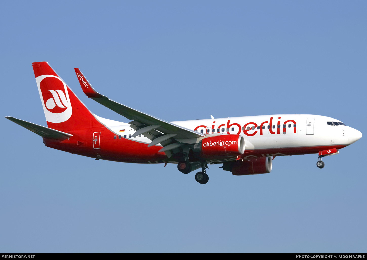 Aircraft Photo of D-ABLD | Boeing 737-76J | Air Berlin | AirHistory.net #426972