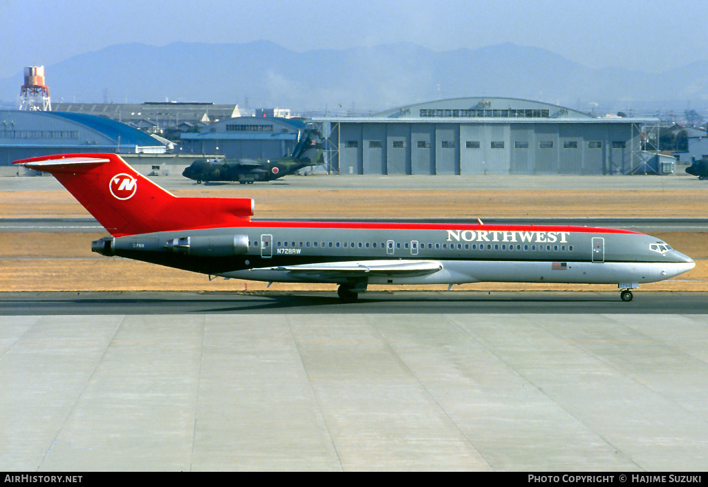 Aircraft Photo of N728RW | Boeing 727-2M7/Adv | Northwest Airlines | AirHistory.net #427004