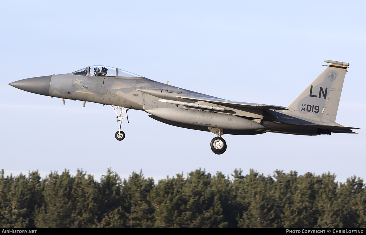 Aircraft Photo of 84-0019 / AF84-019 | McDonnell Douglas F-15C Eagle | USA - Air Force | AirHistory.net #427023