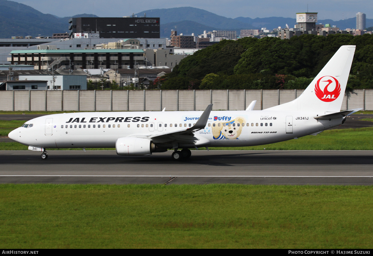 Aircraft Photo of JA341J | Boeing 737-846 | JAL Express - JAL | AirHistory.net #427026
