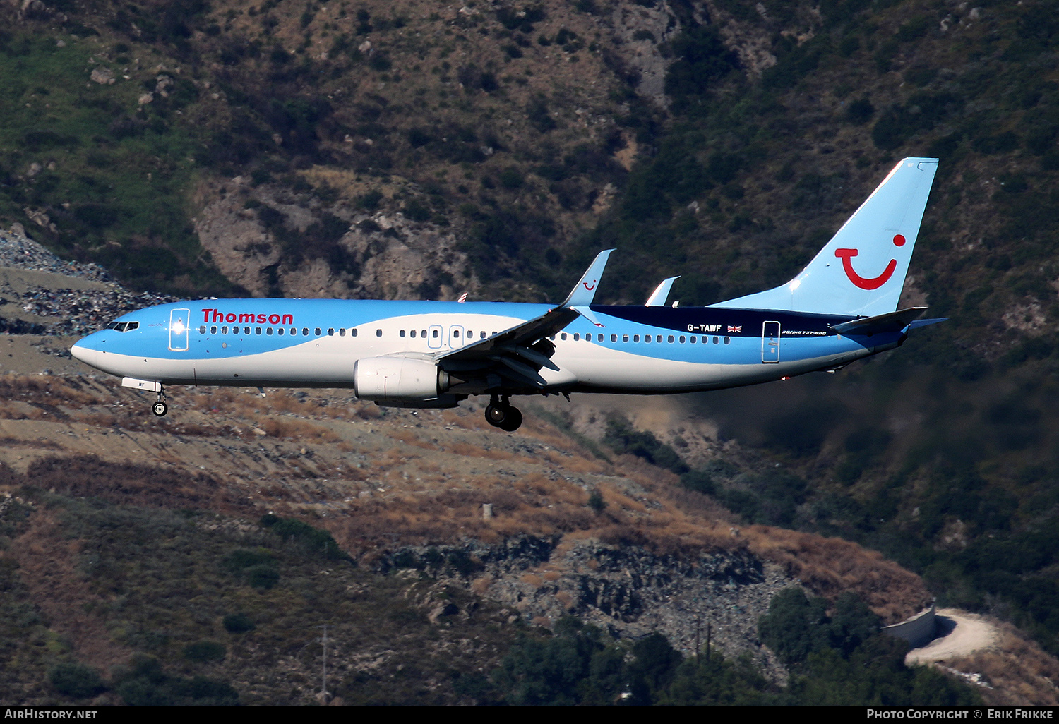 Aircraft Photo of G-TAWF | Boeing 737-8K5 | Thomson Airways | AirHistory.net #427102