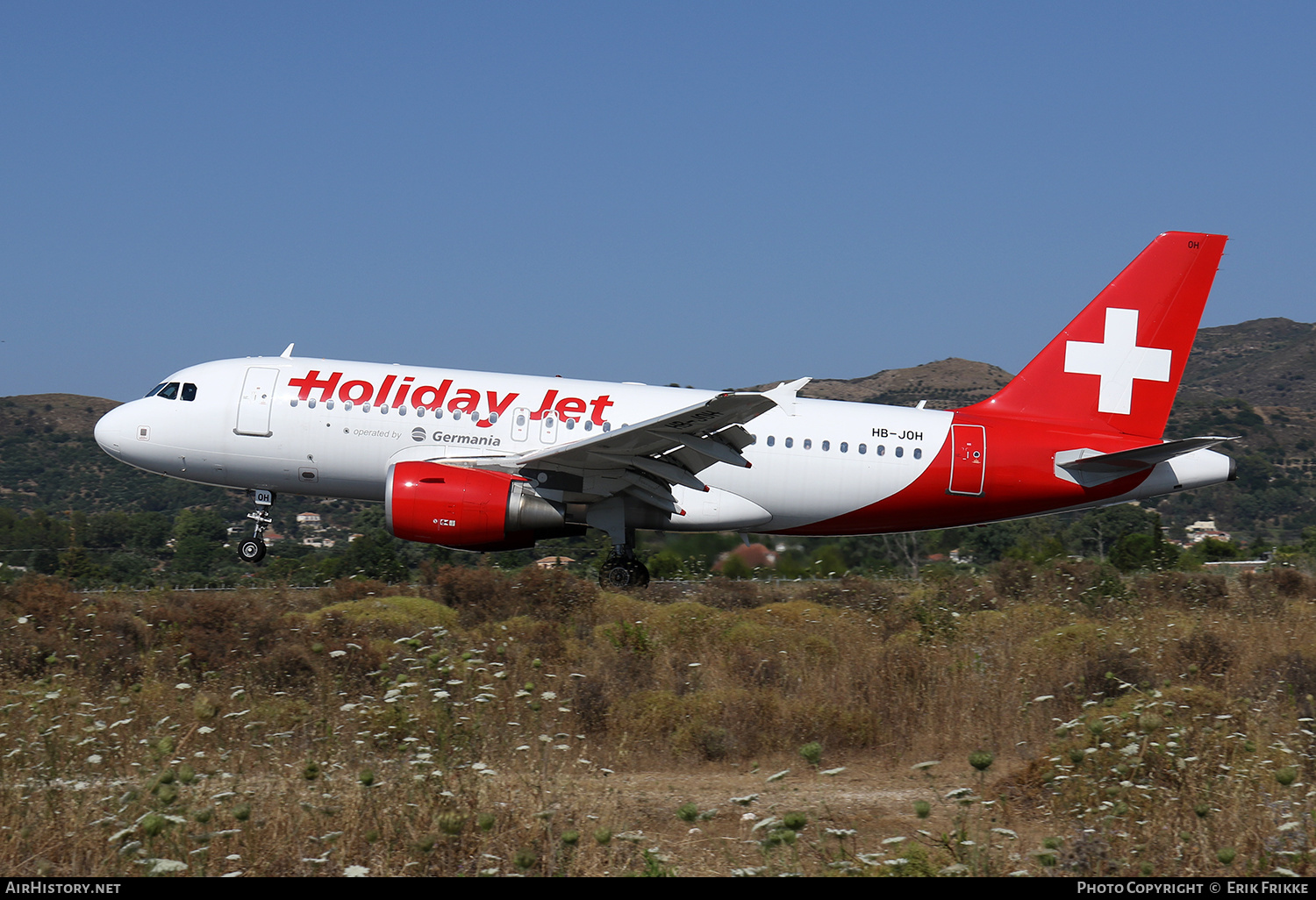 Aircraft Photo of HB-JOH | Airbus A319-112 | Holiday Jet | AirHistory.net #427103