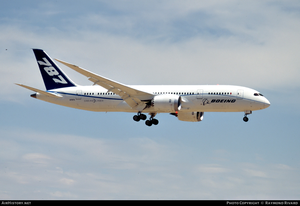 Aircraft Photo of N7874 | Boeing 787-8 Dreamliner | Boeing | AirHistory.net #427131