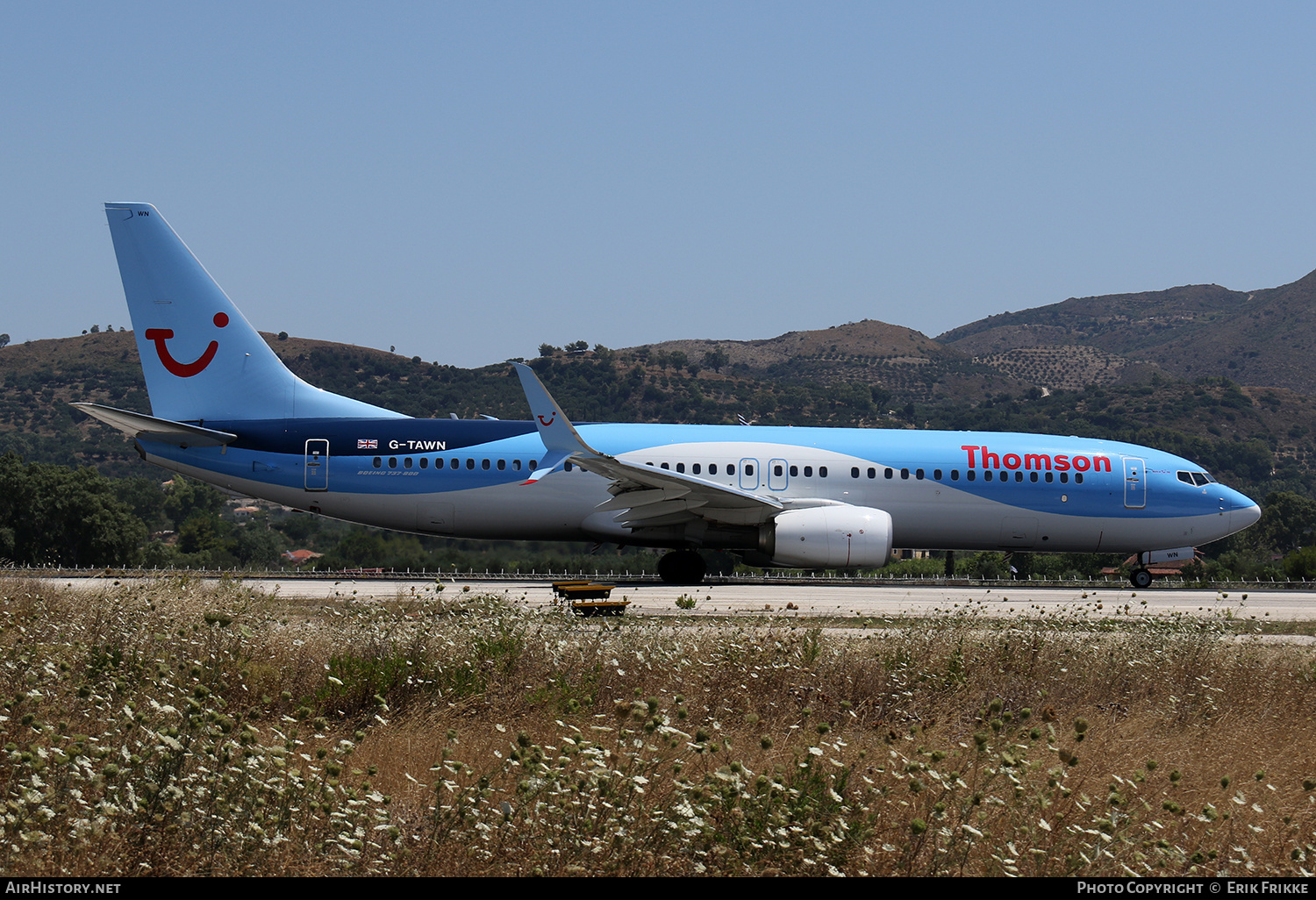 Aircraft Photo of G-TAWN | Boeing 737-8K5 | Thomson Airways | AirHistory.net #427132