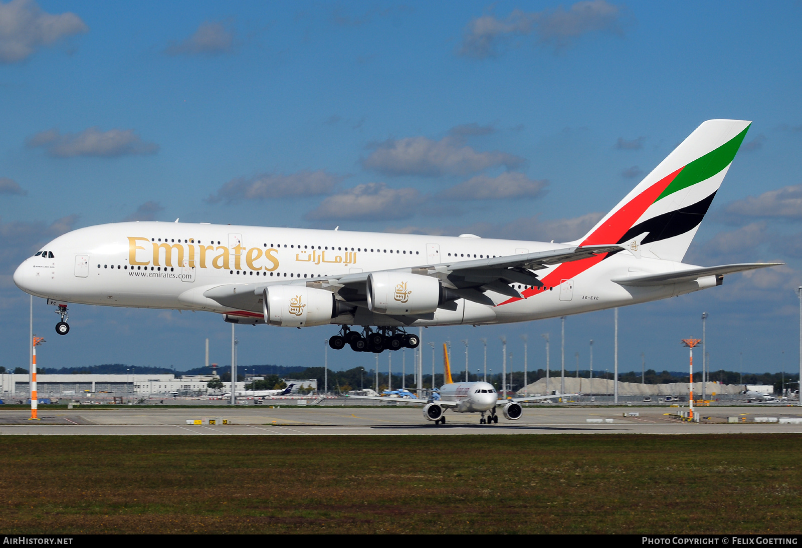 Aircraft Photo of A6-EVC | Airbus A380-842 | Emirates | AirHistory.net #427190