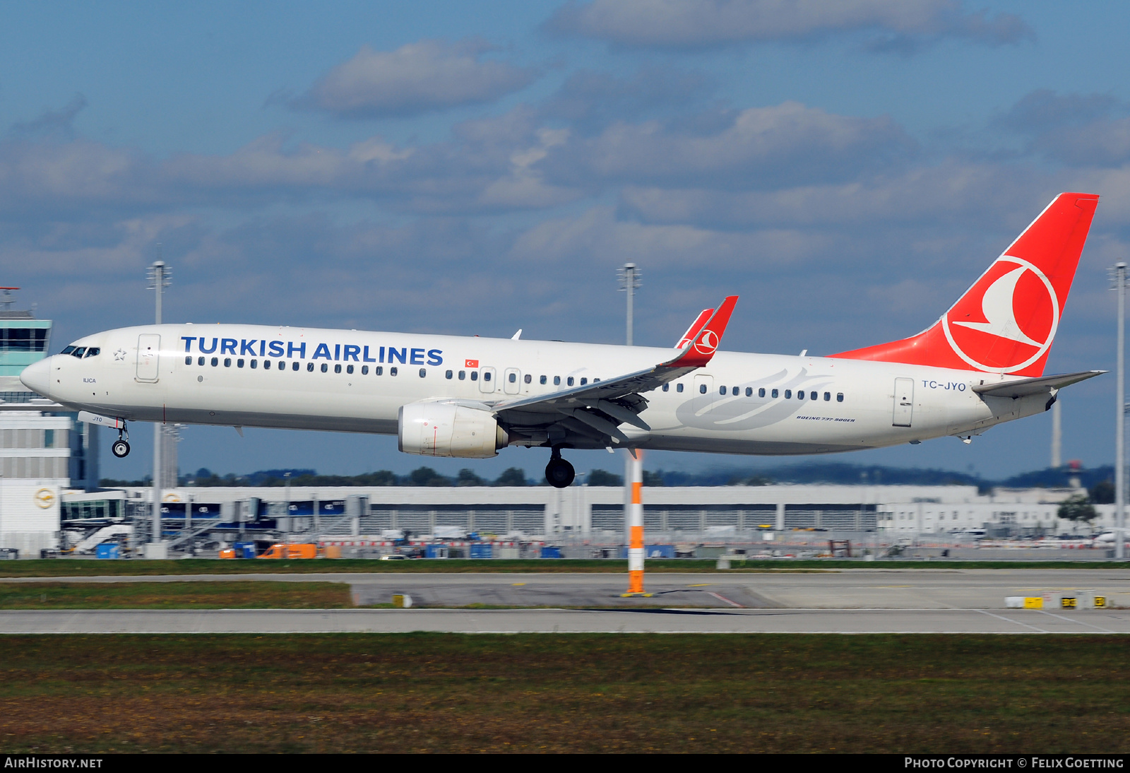 Aircraft Photo of TC-JYO | Boeing 737-9F2/ER | Turkish Airlines | AirHistory.net #427192