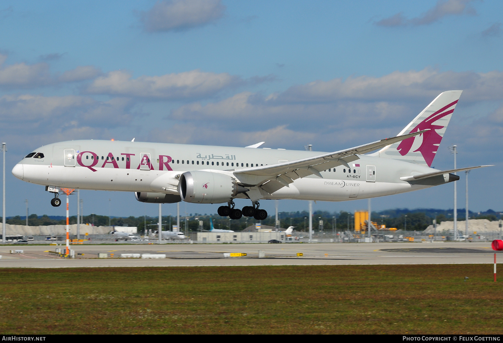 Aircraft Photo of A7-BCY | Boeing 787-8 Dreamliner | Qatar Airways | AirHistory.net #427193