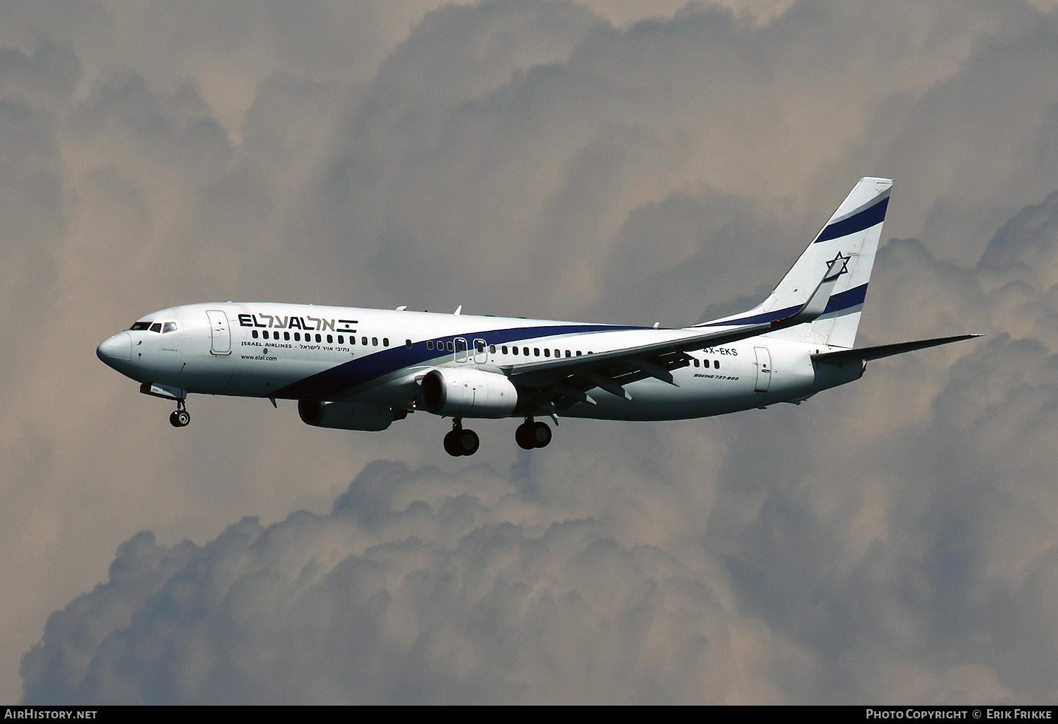 Aircraft Photo of 4X-EKS | Boeing 737-8HX | El Al Israel Airlines | AirHistory.net #427229