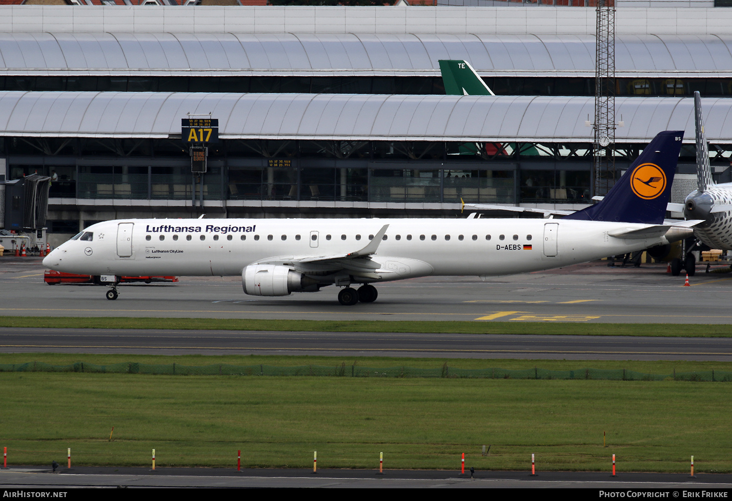 Aircraft Photo of D-AEBS | Embraer 195LR (ERJ-190-200LR) | Lufthansa Regional | AirHistory.net #427252