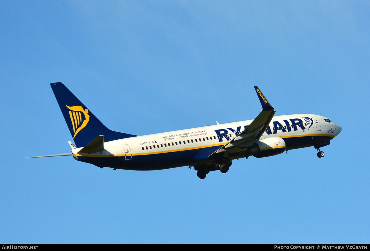 Aircraft Photo of EI-EFY | Boeing 737-8AS | Ryanair | AirHistory.net #427313