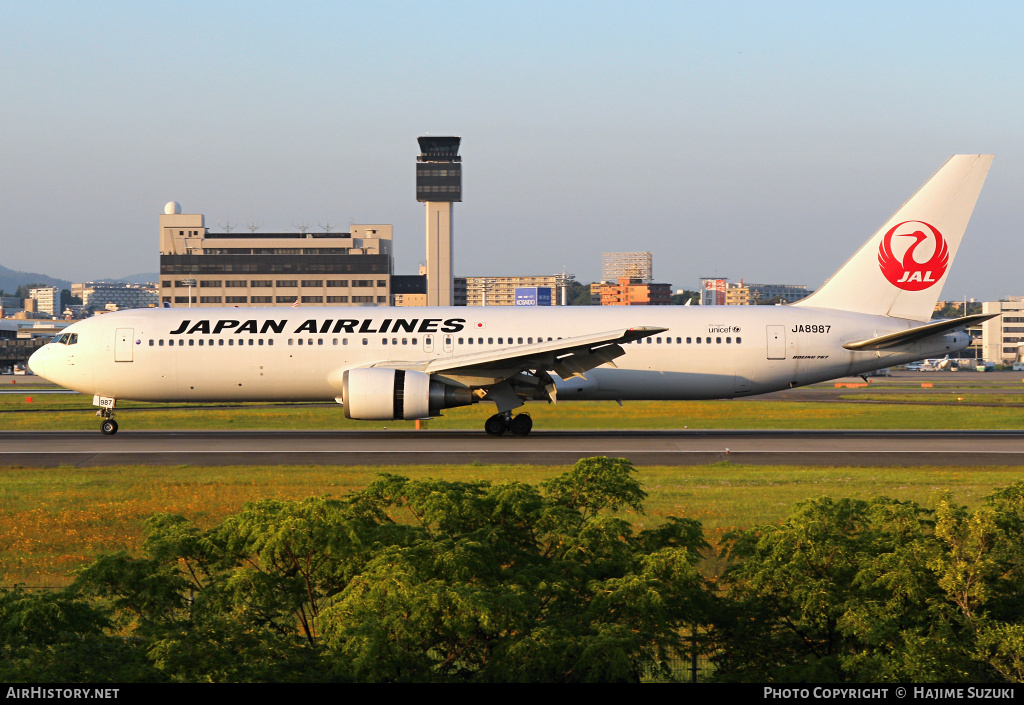 Aircraft Photo of JA8987 | Boeing 767-346 | Japan Airlines - JAL | AirHistory.net #427333
