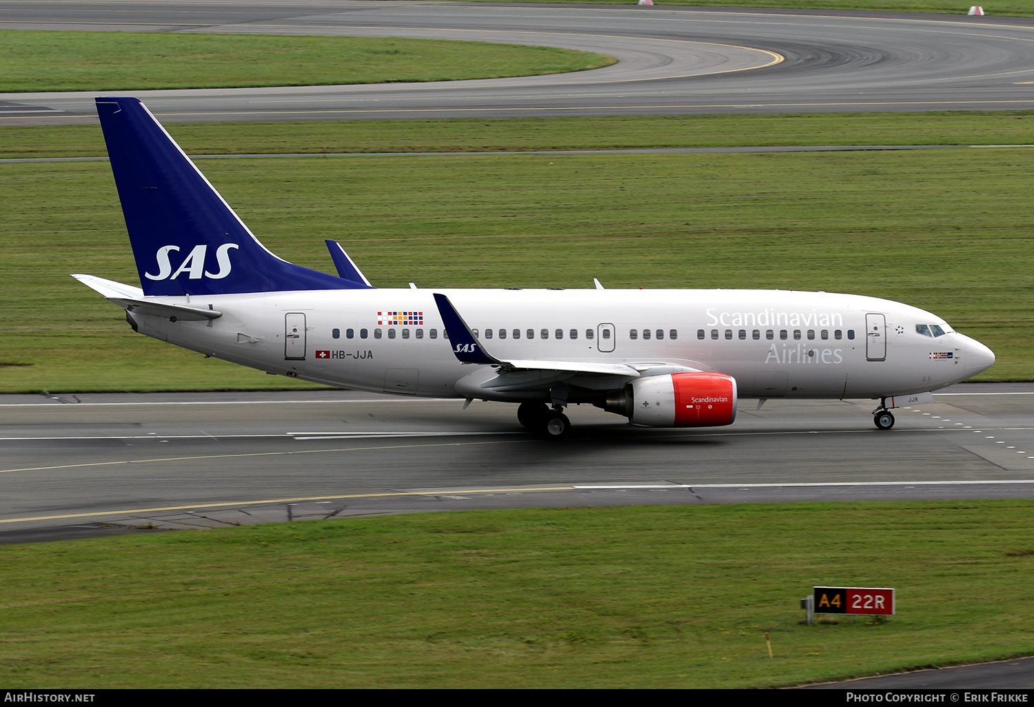 Aircraft Photo of HB-JJA | Boeing 737-7AK BBJ | Scandinavian Airlines - SAS | AirHistory.net #427358