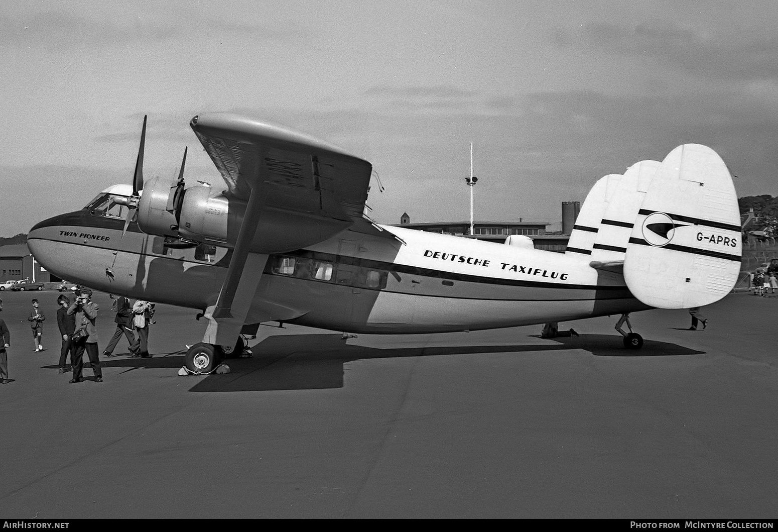 Aircraft Photo of G-APRS | Scottish Aviation Twin Pioneer Series 1 | Deutsche Taxiflug | AirHistory.net #427397