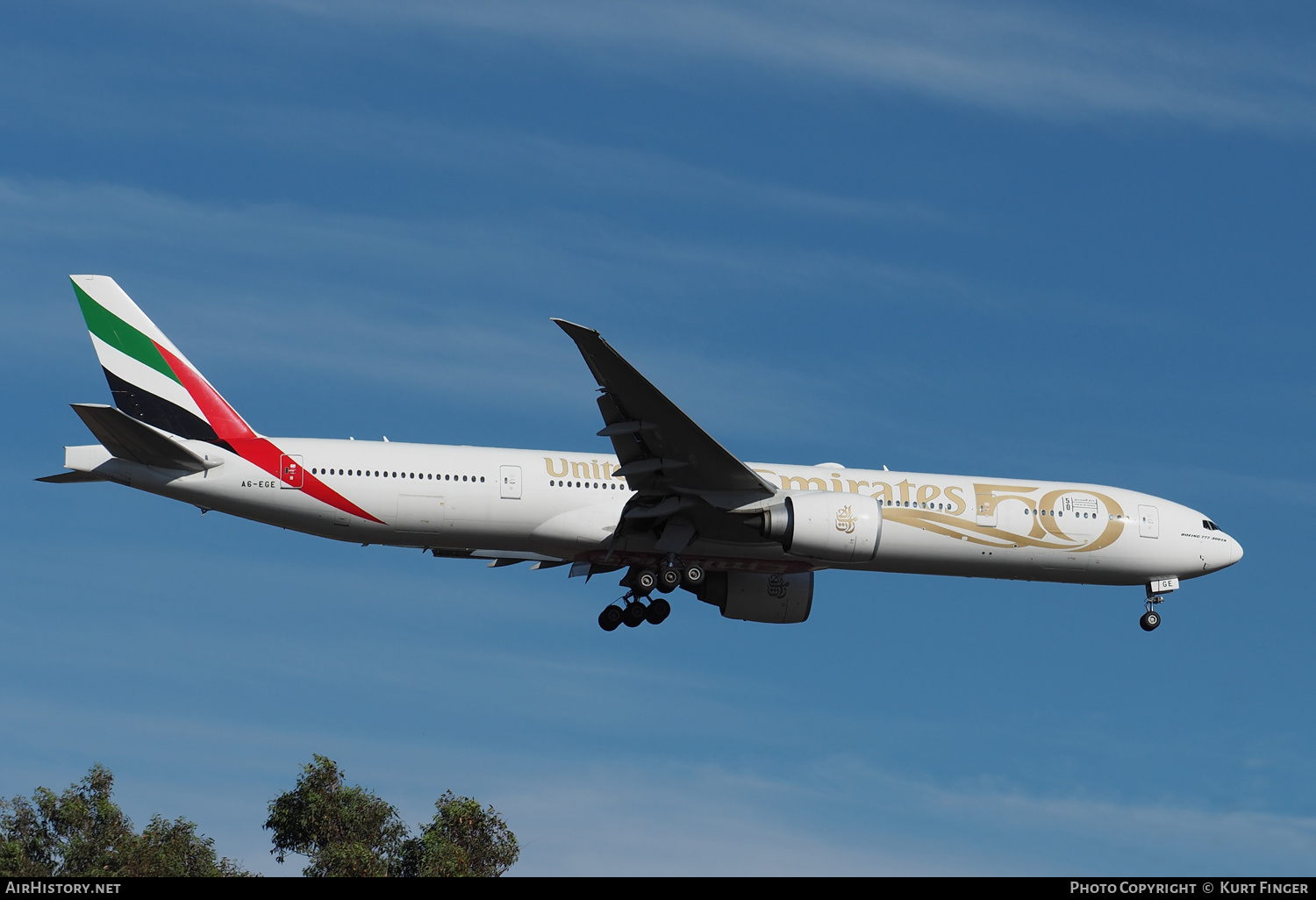 Aircraft Photo of A6-EGE | Boeing 777-31H/ER | Emirates | AirHistory.net #427402