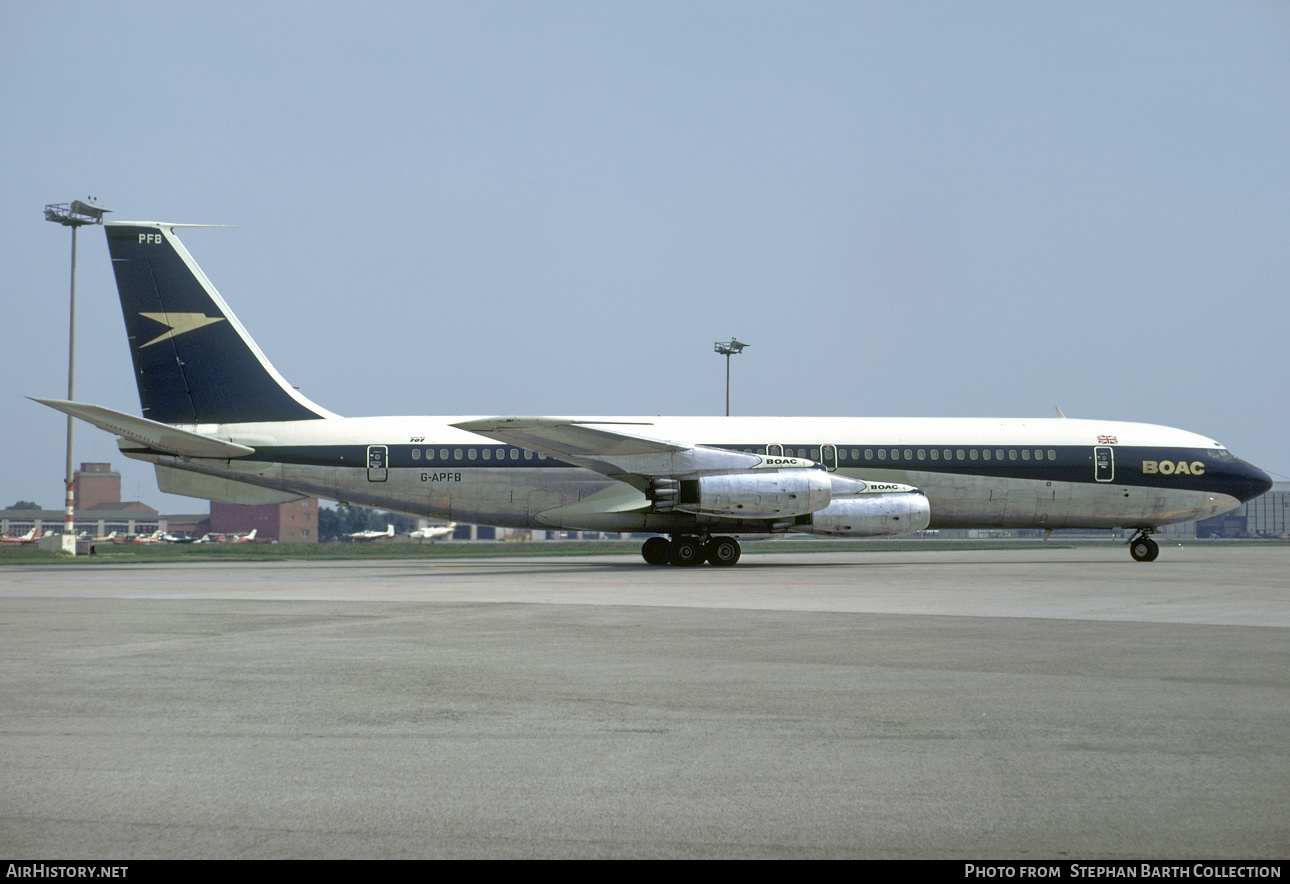 Aircraft Photo of G-APFB | Boeing 707-436 | BOAC - British Overseas Airways Corporation | AirHistory.net #427477