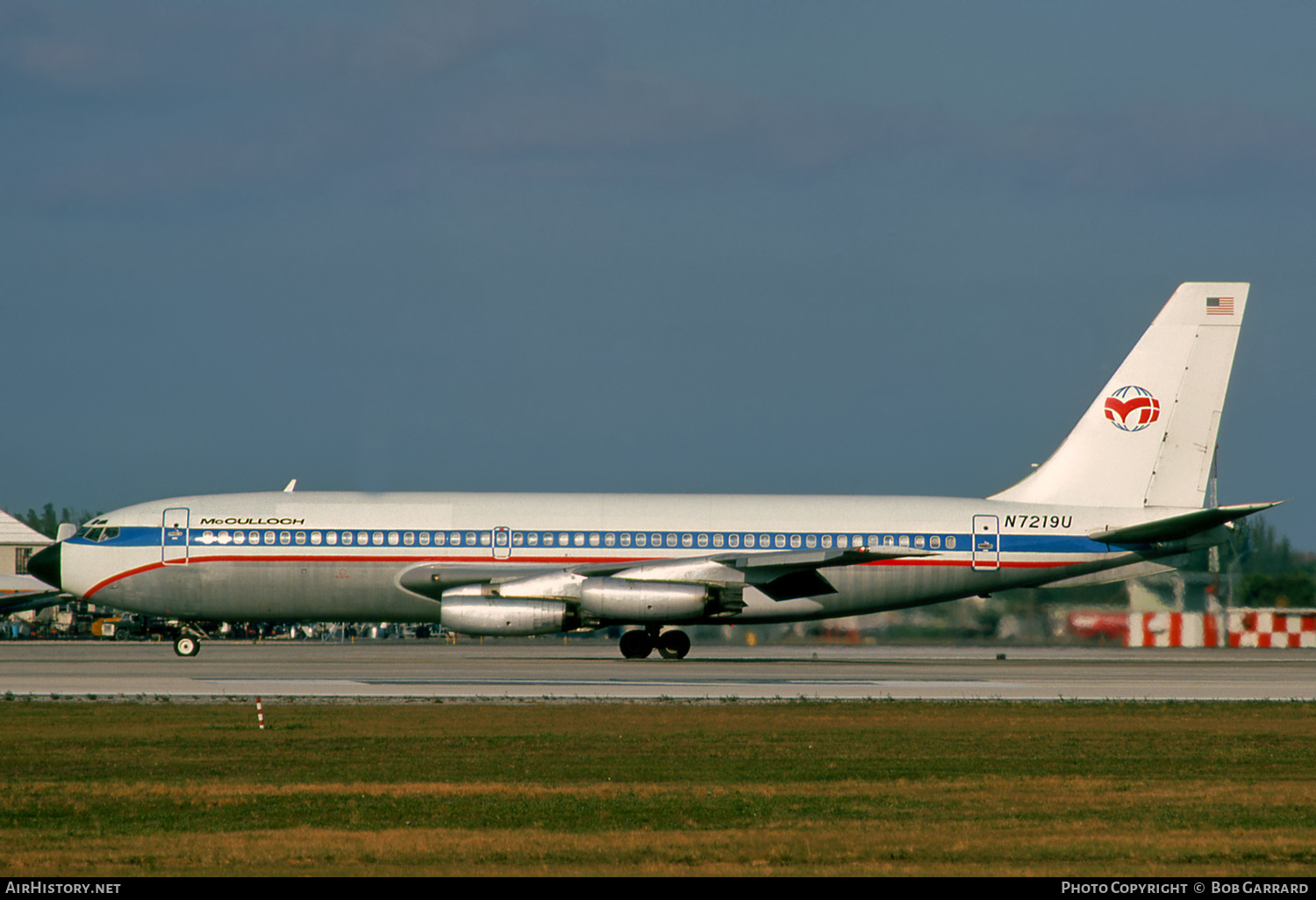 Aircraft Photo of N7219U | Boeing 720-022 | McCulloch International Airlines | AirHistory.net #427519