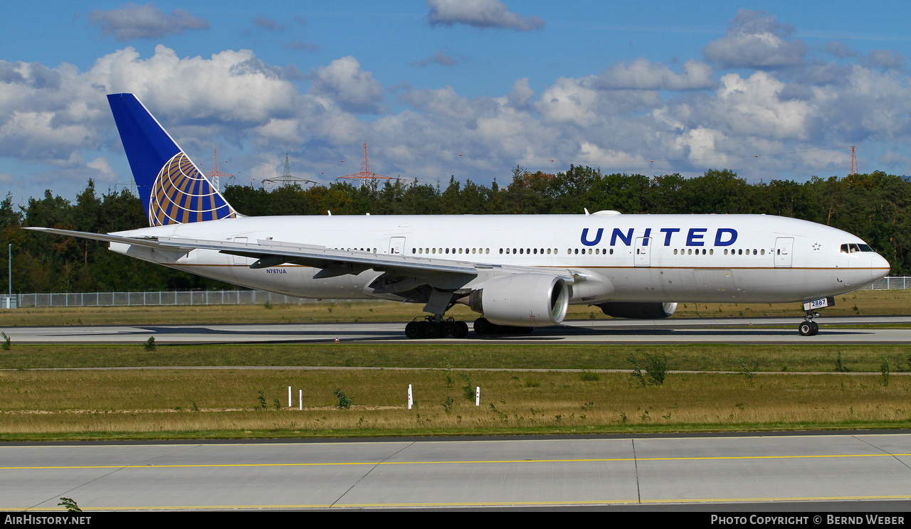 Aircraft Photo of N787UA | Boeing 777-222/ER | United Airlines | AirHistory.net #427582