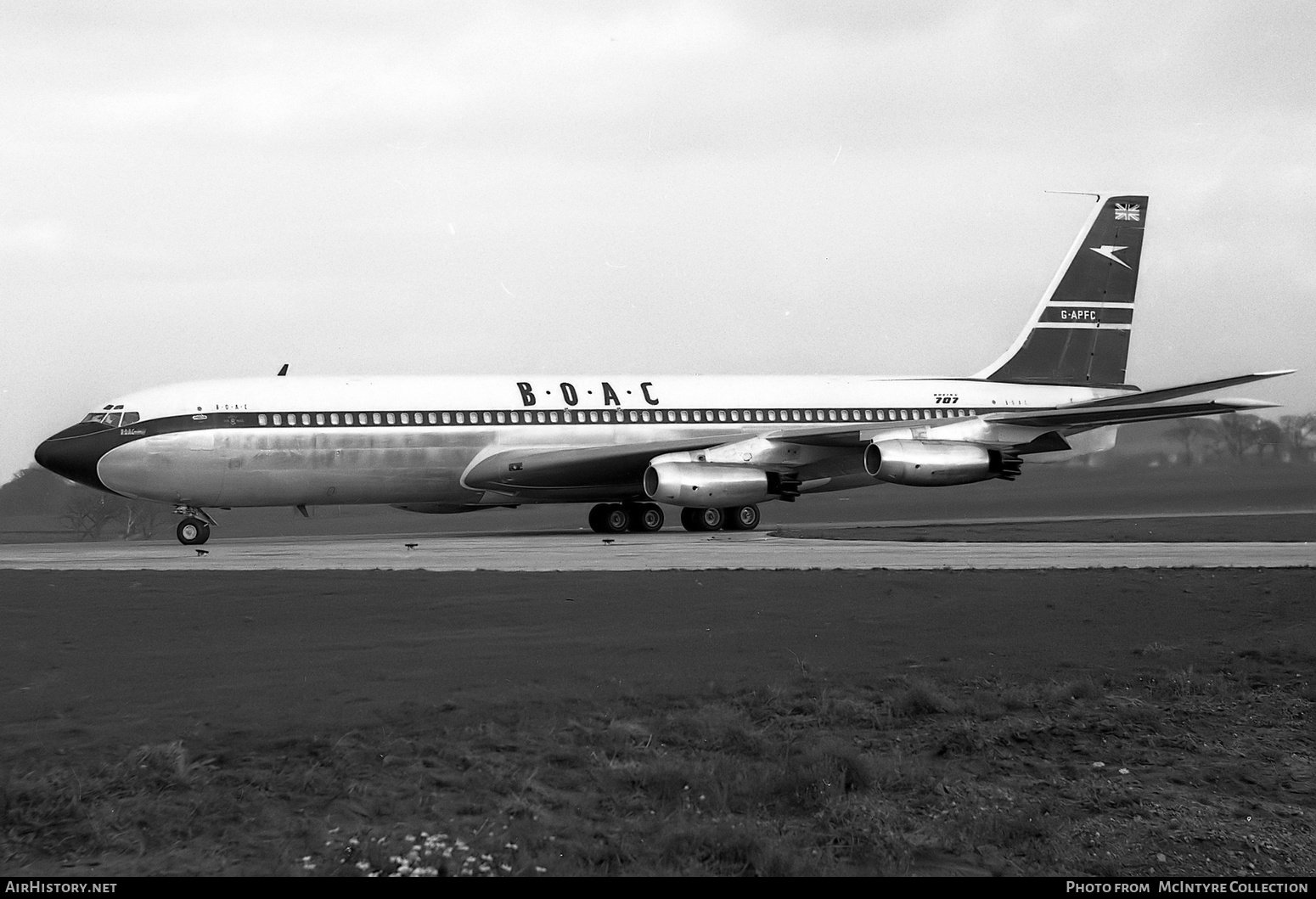 Aircraft Photo of G-APFC | Boeing 707-436 | BOAC - British Overseas Airways Corporation | AirHistory.net #427686
