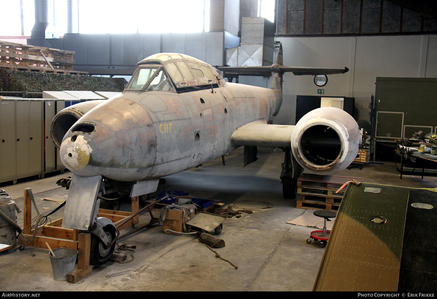 Aircraft Photo of 22-265 | Gloster Meteor T7 | Denmark - Air Force | AirHistory.net #427725