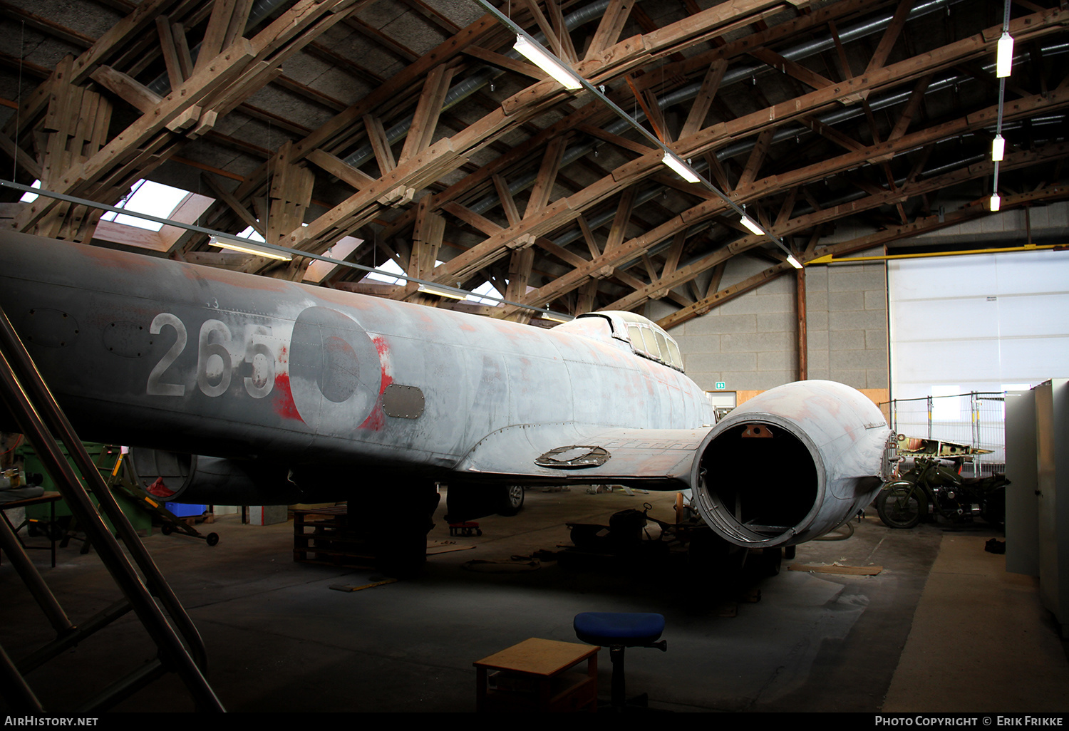 Aircraft Photo of 22-265 | Gloster Meteor T7 | Denmark - Air Force | AirHistory.net #427736