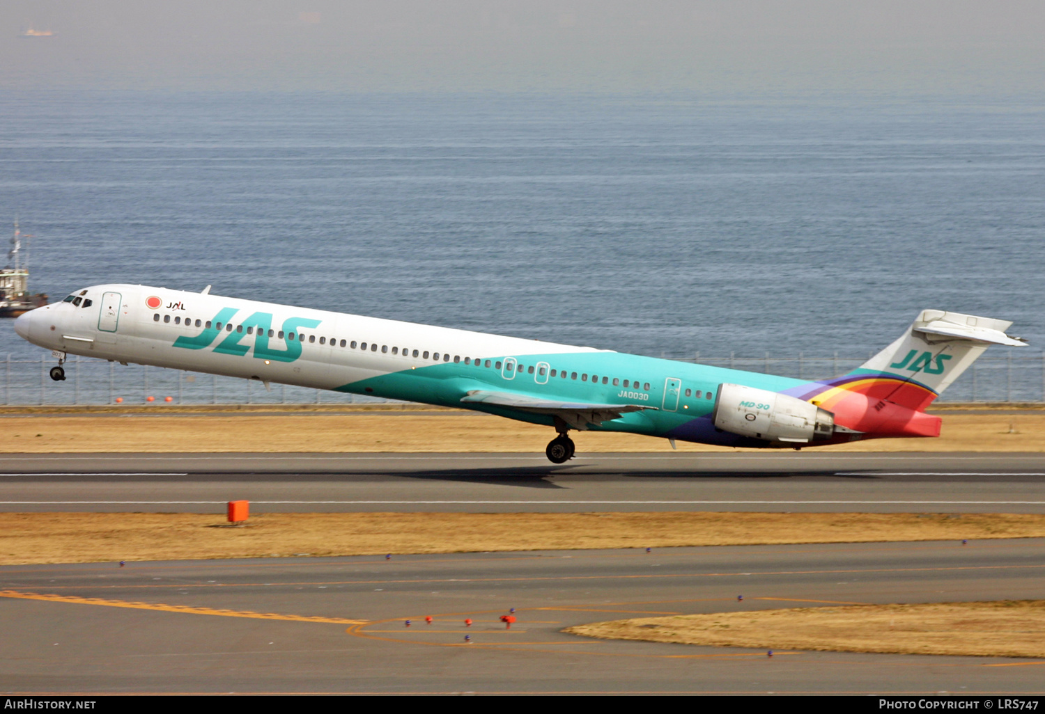 Aircraft Photo of JA003D | McDonnell Douglas MD-90-30 | Japan Air System - JAS | AirHistory.net #427749