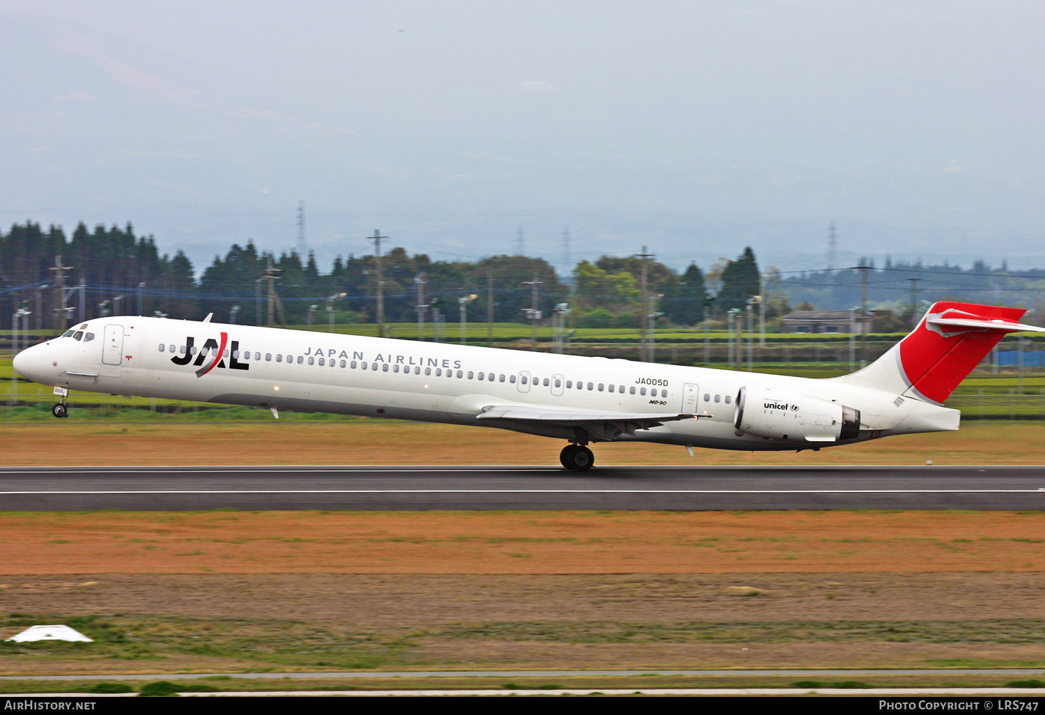 Aircraft Photo of JA005D | McDonnell Douglas MD-90-30 | Japan Airlines - JAL | AirHistory.net #427751