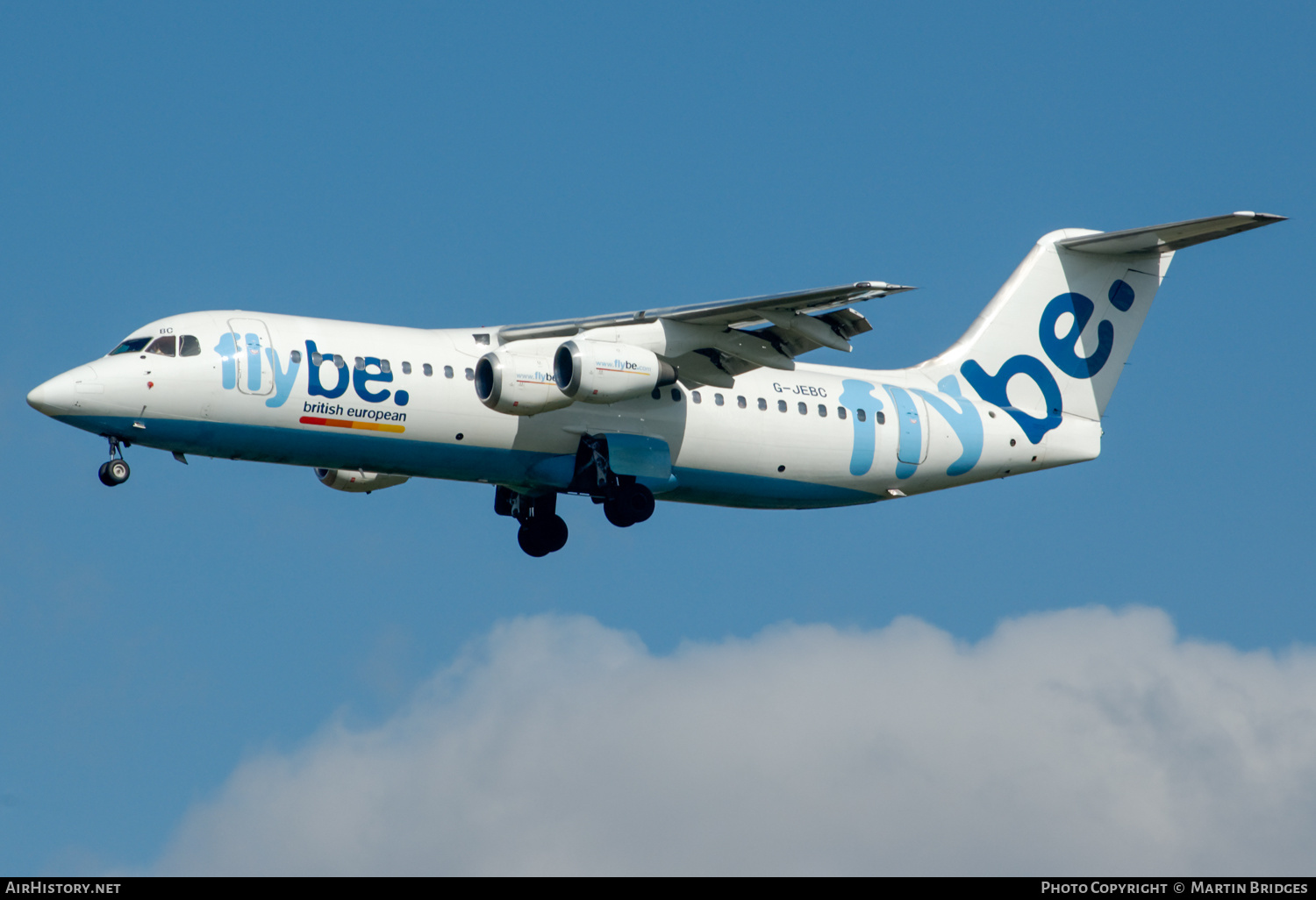 Aircraft Photo of G-JEBC | British Aerospace BAe-146-300 | Flybe - British European | AirHistory.net #427754