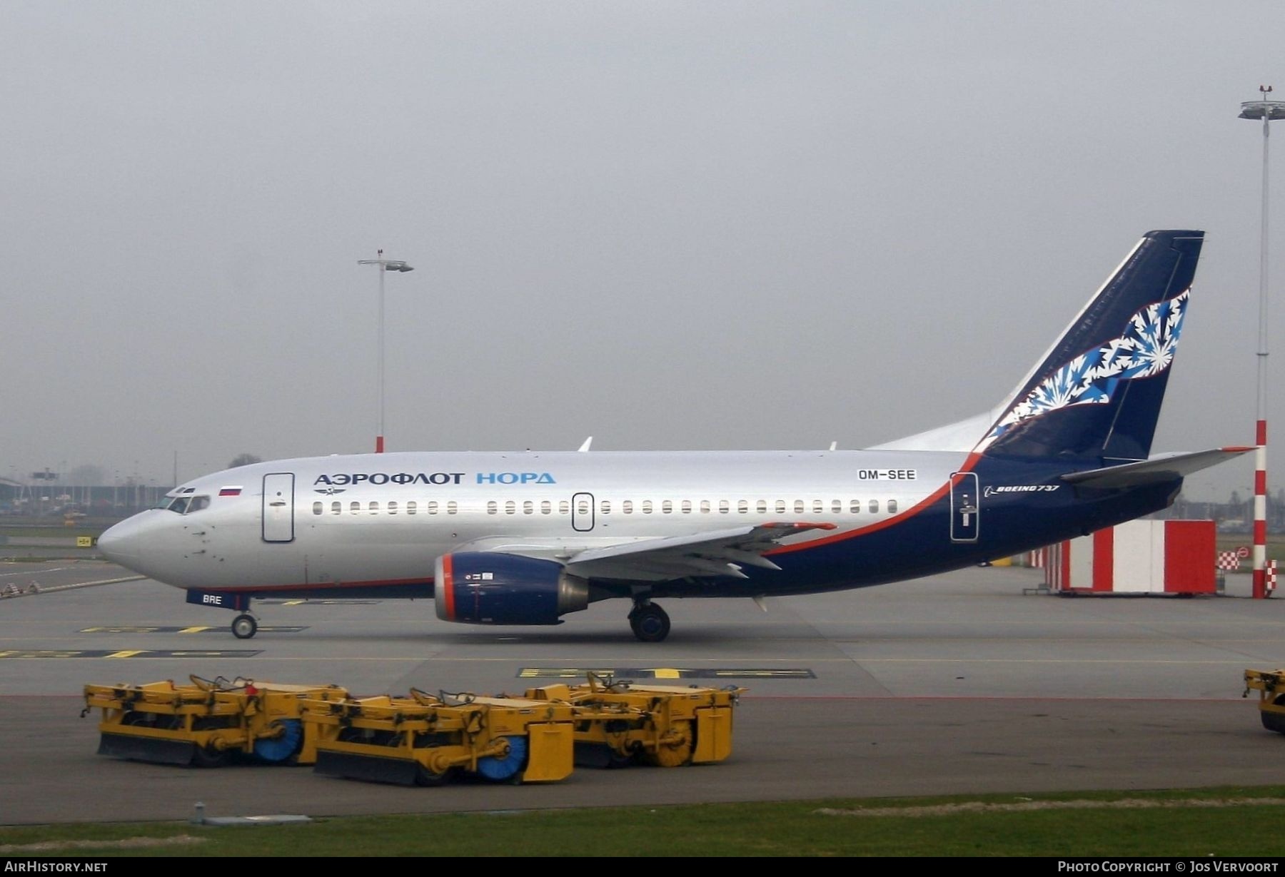 Aircraft Photo of OM-SEE | Boeing 737-53C | Aeroflot Nord | AirHistory.net #427762