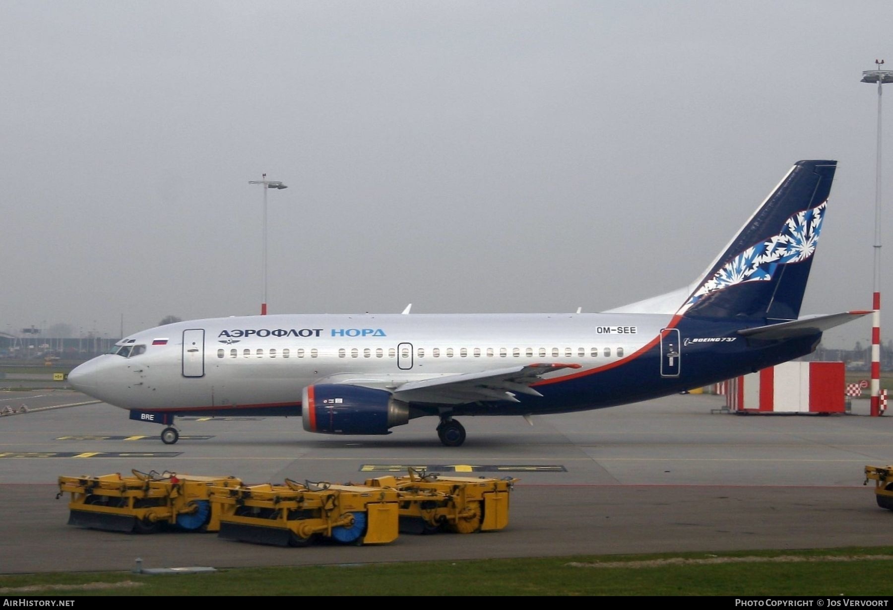 Aircraft Photo of OM-SEE | Boeing 737-53C | Aeroflot Nord | AirHistory.net #427762