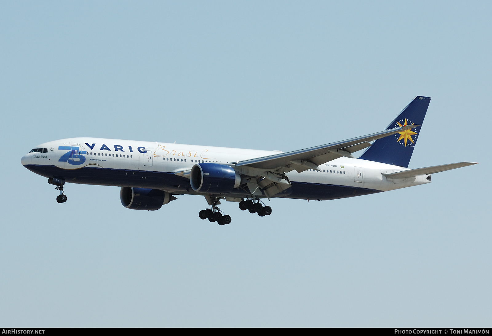 Aircraft Photo of PP-VRB | Boeing 777-2Q8/ER | Varig | AirHistory.net #427844