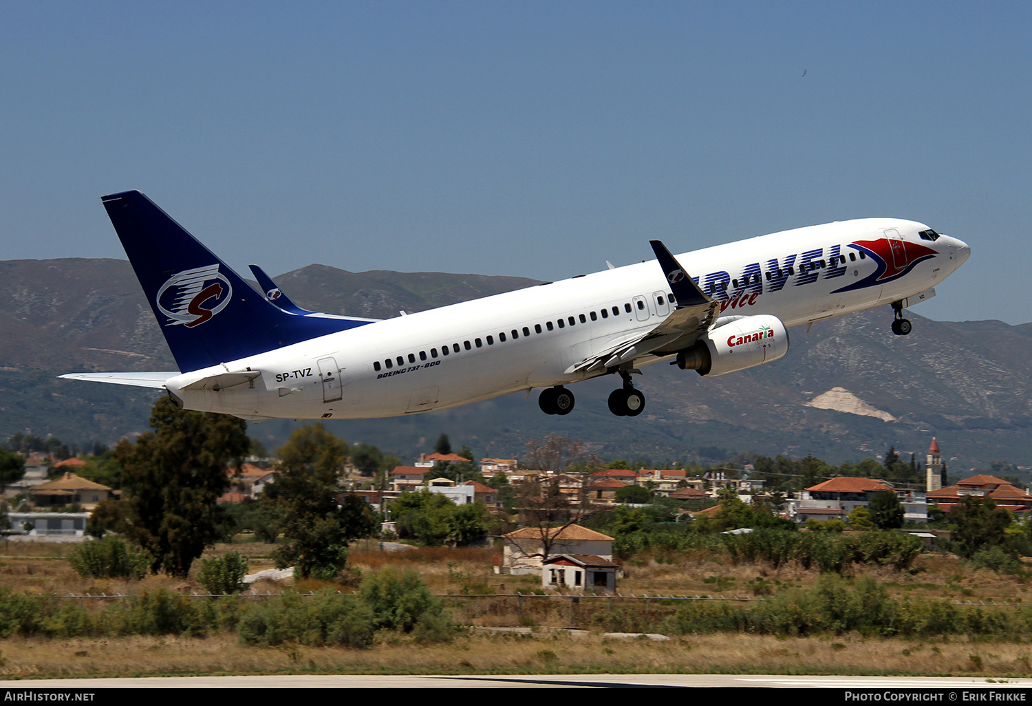 Aircraft Photo of SP-TVZ | Boeing 737-8BK | Travel Service | AirHistory.net #427903