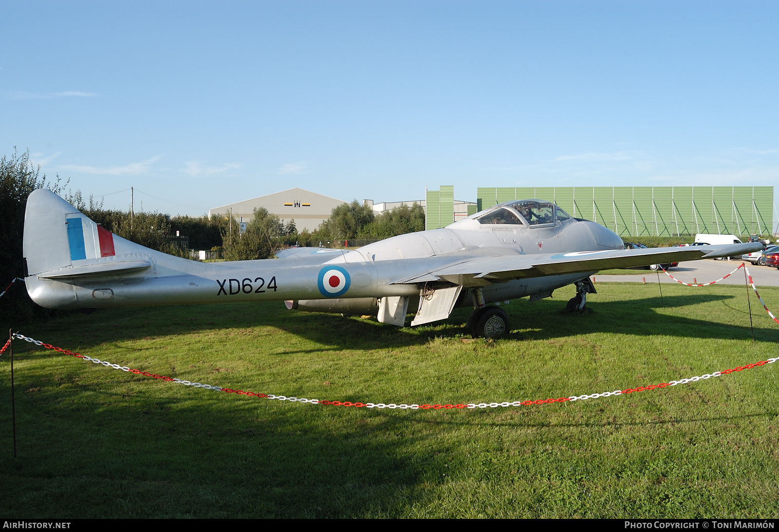 Aircraft Photo of XD624 | De Havilland D.H. 115 Vampire T11 | UK - Air Force | AirHistory.net #427905