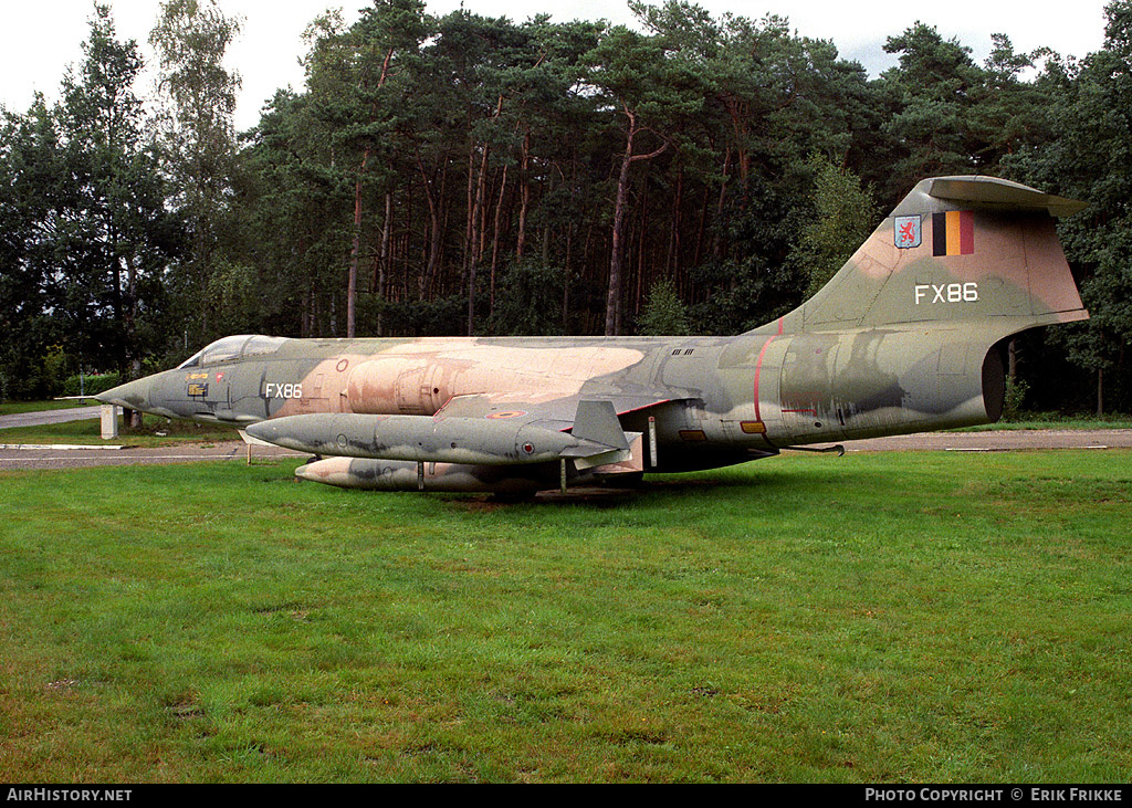 Aircraft Photo of FX86 | Lockheed F-104G Starfighter | Belgium - Air Force | AirHistory.net #427930