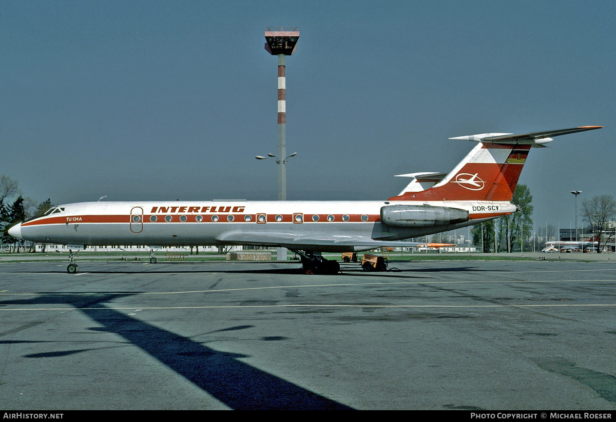 Aircraft Photo of DDR-SCV | Tupolev Tu-134A | Interflug | AirHistory.net #428059