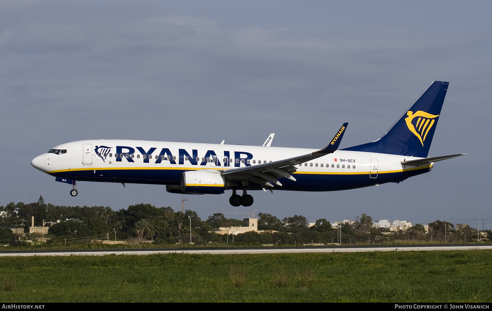 Aircraft Photo of 9H-QCX | Boeing 737-8AS | Ryanair | AirHistory.net #428093