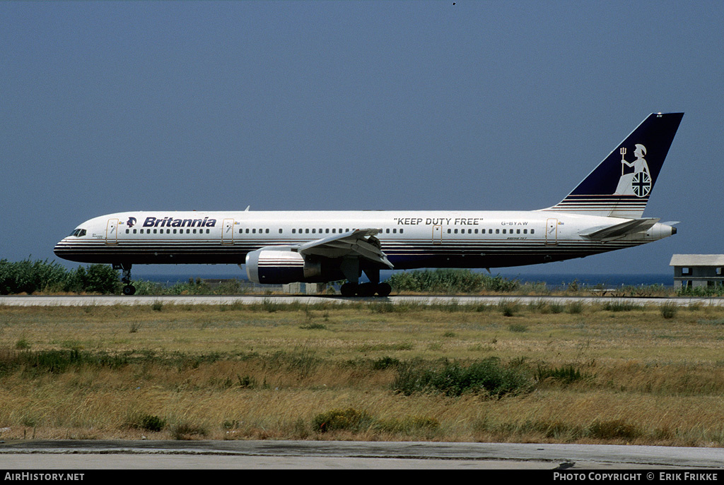 Aircraft Photo of G-BYAW | Boeing 757-204 | Britannia Airways | AirHistory.net #428194