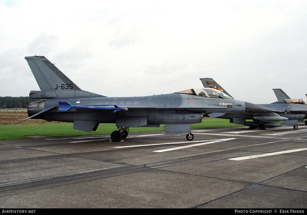 Aircraft Photo of J-635 | General Dynamics F-16A Fighting Falcon | Netherlands - Air Force | AirHistory.net #428220