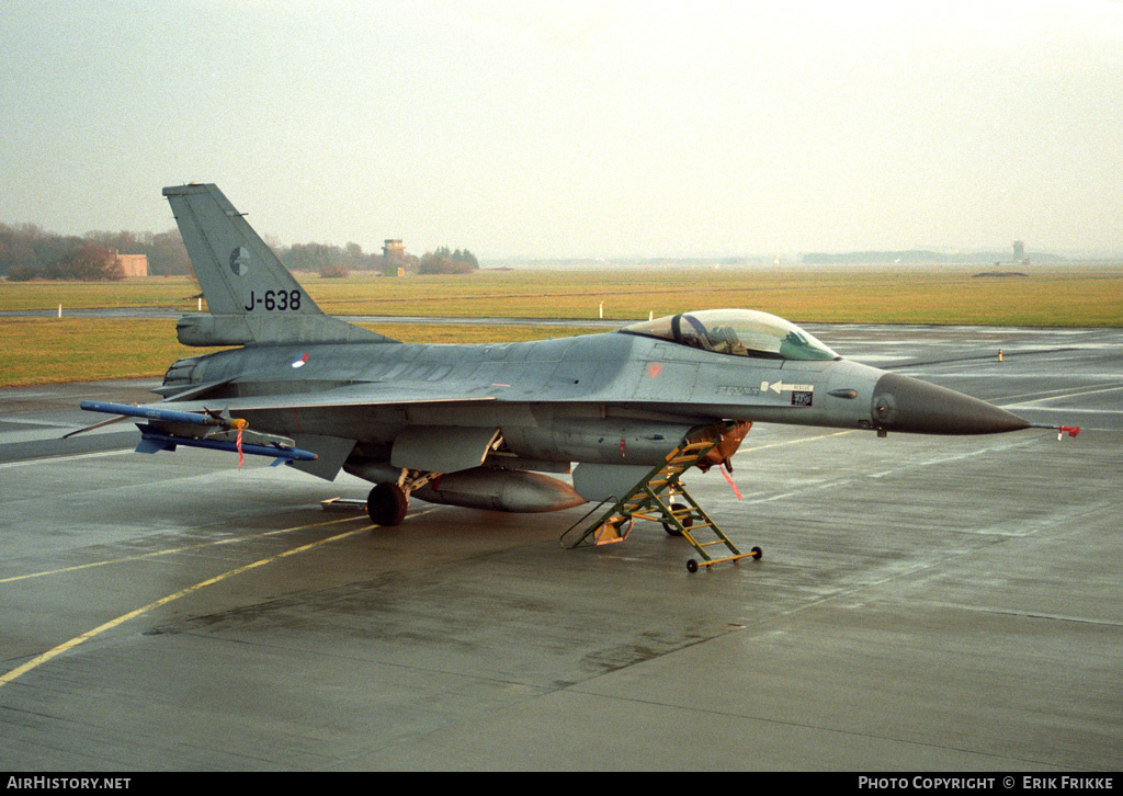 Aircraft Photo of J-638 | General Dynamics F-16A Fighting Falcon | Netherlands - Air Force | AirHistory.net #428228