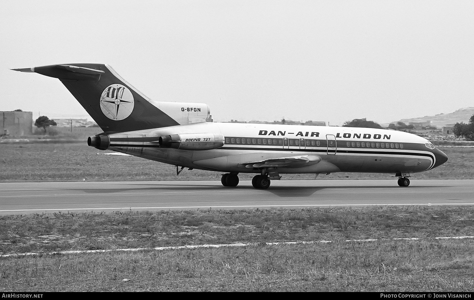 Aircraft Photo of G-BFGN | Boeing 727-95 | Dan-Air London | AirHistory.net #428263