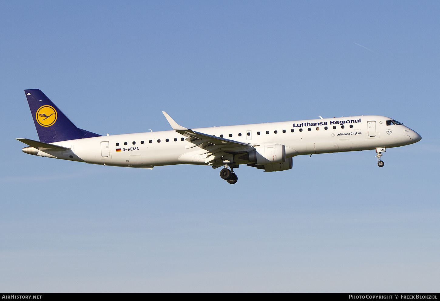 Aircraft Photo of D-AEMA | Embraer 195LR (ERJ-190-200LR) | Lufthansa Regional | AirHistory.net #428450