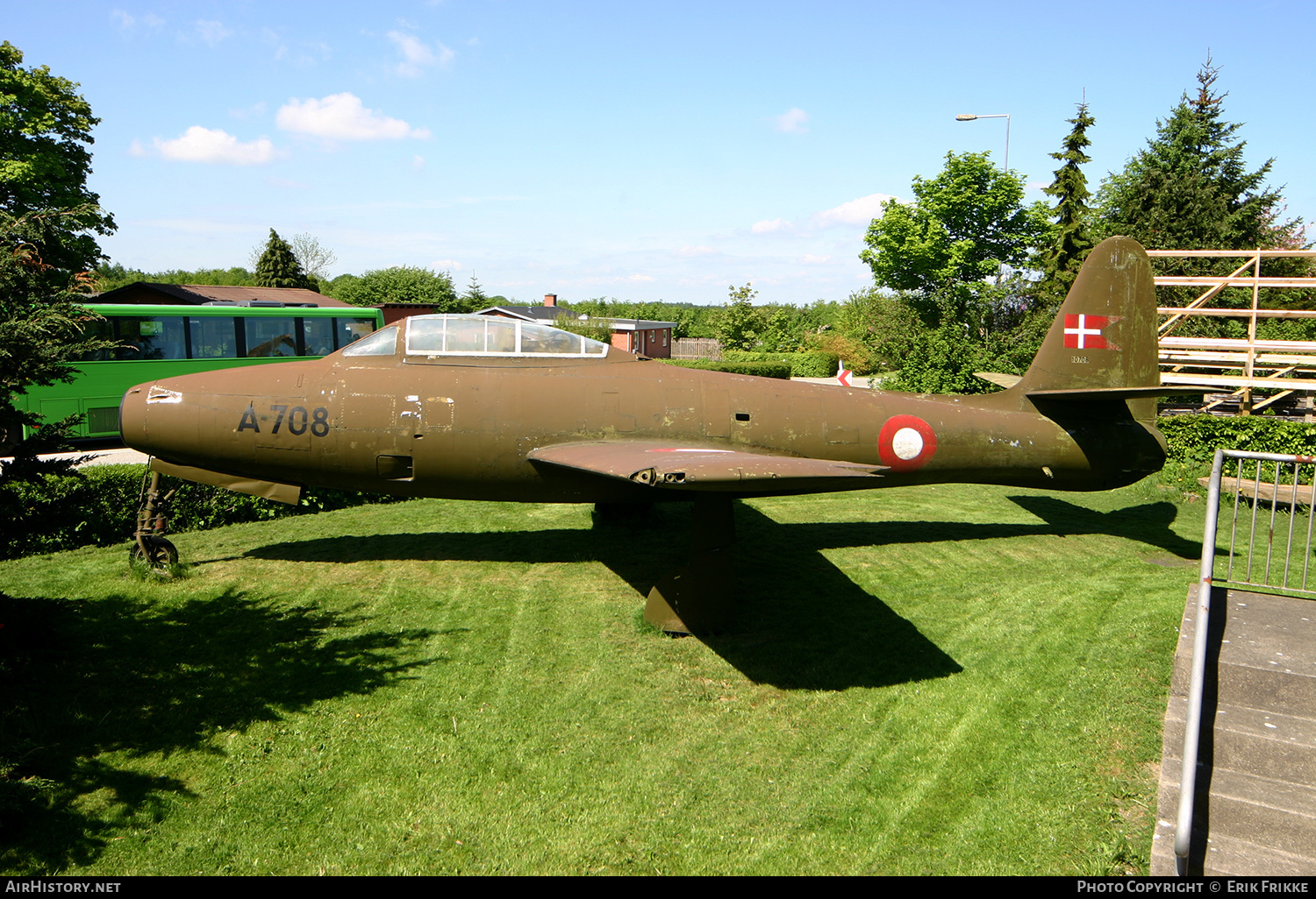 Aircraft Photo of A-708 | Republic F-84G Thunderjet | Denmark - Air Force | AirHistory.net #428500