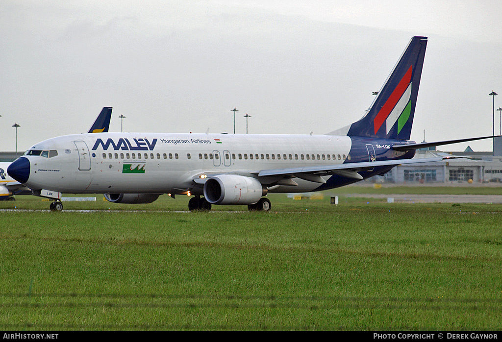 Aircraft Photo of HA-LOK | Boeing 737-8Q8 | Malév - Hungarian Airlines | AirHistory.net #428533