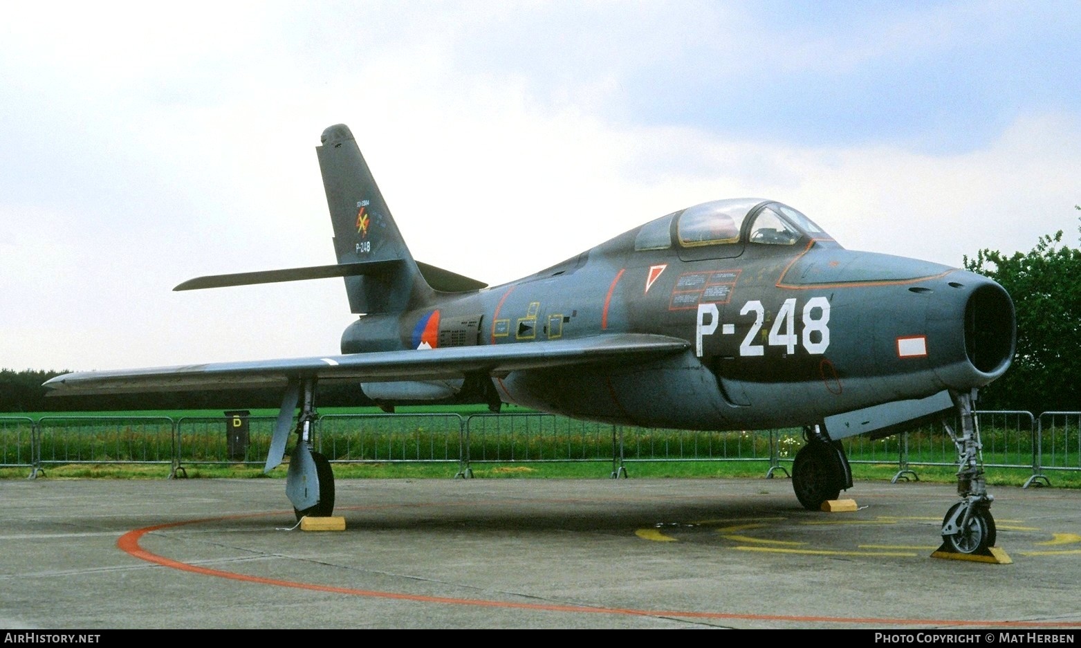 Aircraft Photo of P-248 / 53-6584 | Republic F-84F Thunderstreak | Netherlands - Air Force | AirHistory.net #428537