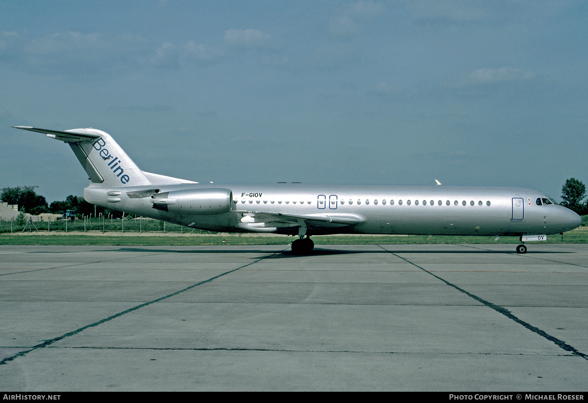 Aircraft Photo of F-GIOV | Fokker 100 (F28-0100) | BerLine | AirHistory.net #428547
