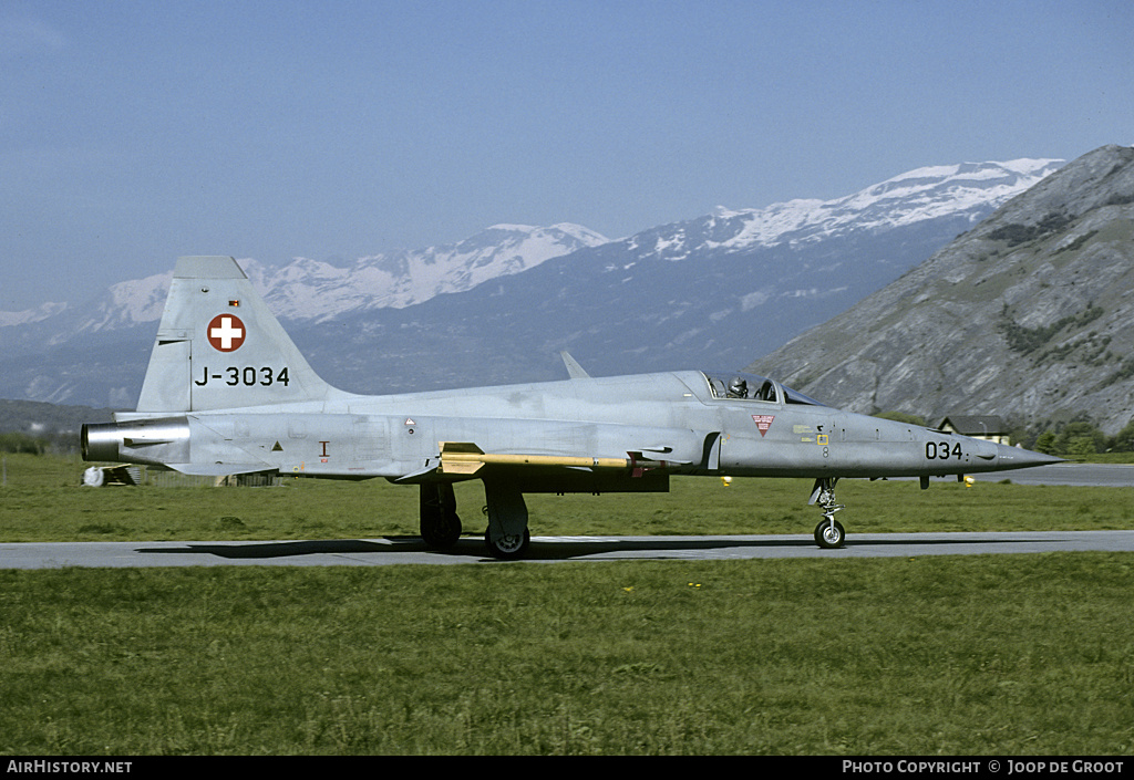 Aircraft Photo of J-3034 | Northrop F-5E Tiger II | Switzerland - Air Force | AirHistory.net #428562