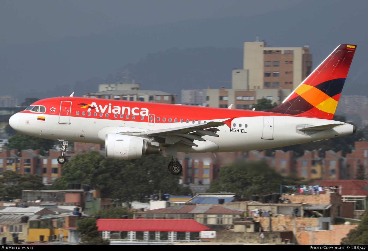 Aircraft Photo of N591EL | Airbus A318-111 | Avianca | AirHistory.net #428649