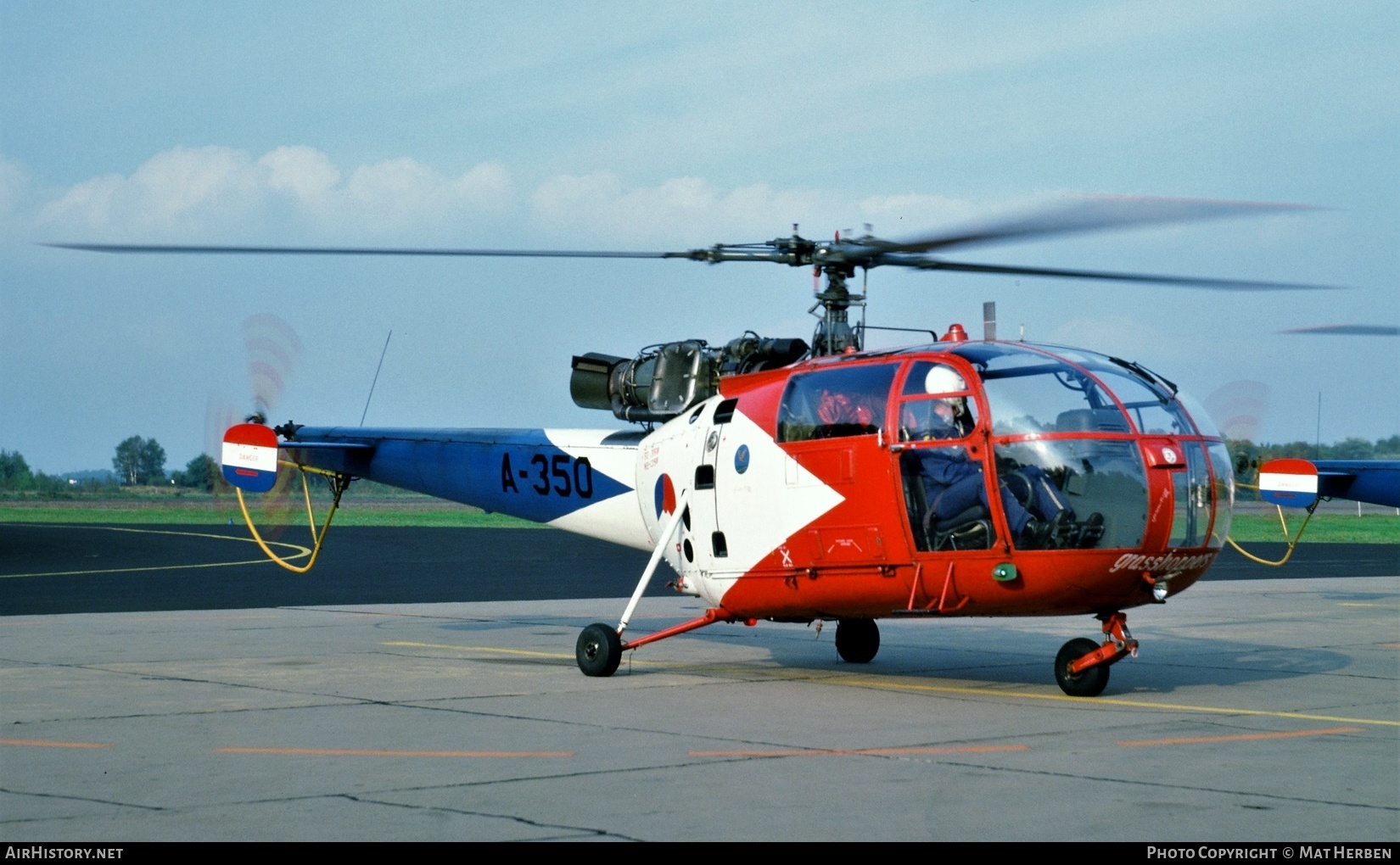 Aircraft Photo of A-350 | Sud SE-3160 Alouette III | Netherlands - Air Force | AirHistory.net #428652