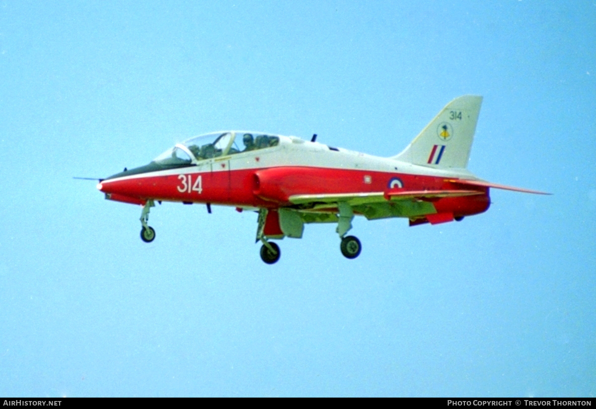 Aircraft Photo of XX314 | British Aerospace Hawk T.1 | UK - Air Force | AirHistory.net #428697