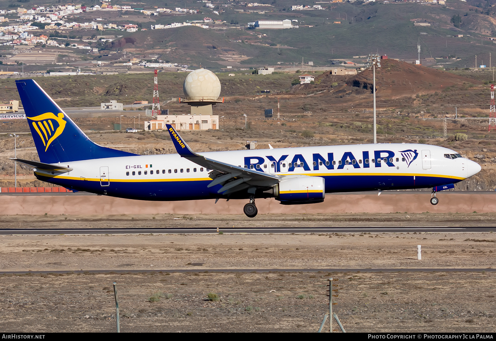 Aircraft Photo of EI-GXL | Boeing 737-800 | Ryanair | AirHistory.net #428765